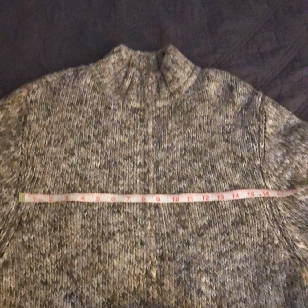 St. John Belted Zip Up Mock Neck Sleeved Cape/Poncho Cardigan XL - Picture 4 of 11